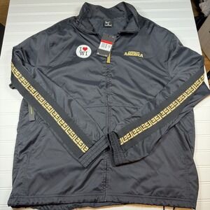 Nike Giannis Greek Freak Coming To America  Zip Jacket Men's‎ Large Black NWT